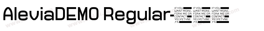AleviaDEMO Regular字体转换